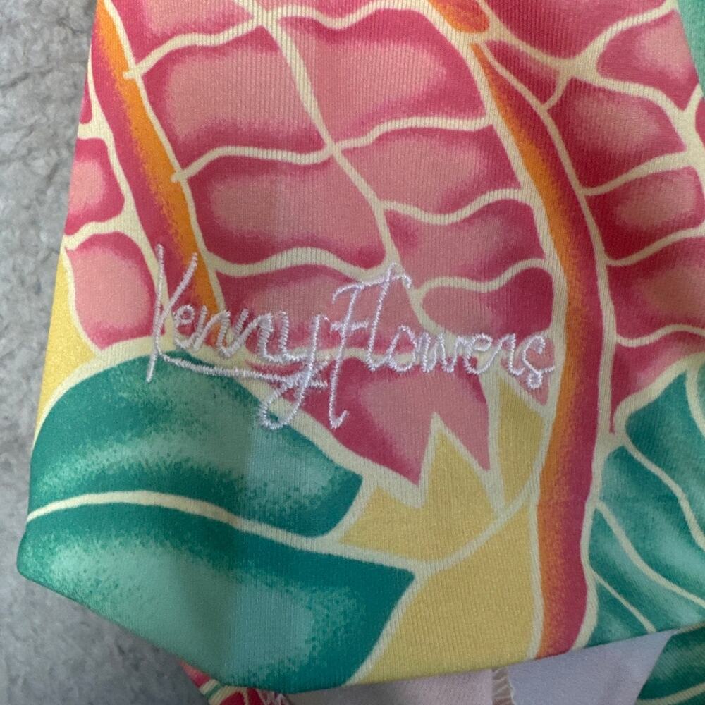 Kenny Flowers Tropical Floral Polo in Pink, Mint & Yellow - Picture 6 of 8